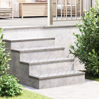 Afbeelding van vidaXL Zilver Metaal 75 x 25 0.2 cm Anti slip Traplopers