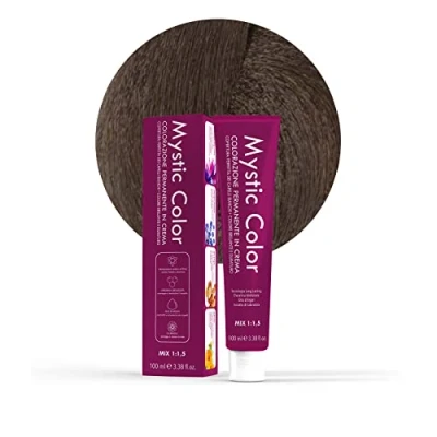 Afbeelding van Mystic Color Permanent Cream Coloring with Argan Oil and Calendula Long Lasting Hair Ash Blonde 7.1 100ml