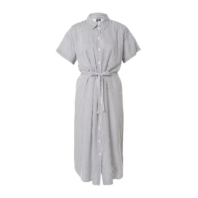 Afbeelding van VERO MODA gestreepte jurk VMBUMPY offwhite/grijsblauw