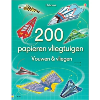 Afbeelding van Uitgeverij usborne 200 papieren vliegtuigen vouwen