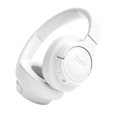 Afbeelding van JBL Tune 720BT draadloze on ear koptelefoon in wit Met Pure Bass Sound, Bluetooth 5.3, handsfree bellen, audiokabel en 76 uur batterijduur