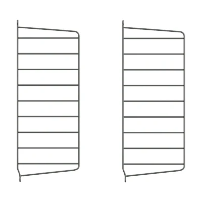Afbeelding van String wandpaneel Donkergrijs, 50x20 cm, 2 pack