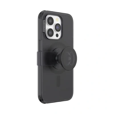 Afbeelding van PopSockets: PopCase PlantCore voor MagSafe Plantaardige Hoesje iPhone 14 Pro met een Verplaatsbare PopGrip Slide Standaard en Grip Verwisselbare Top Black