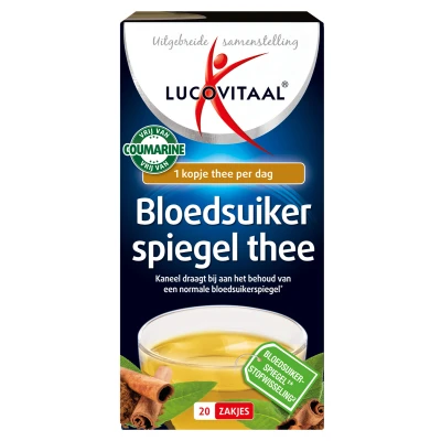 Afbeelding van 2+2 gratis: 3x Lucovitaal Bloedsuikerspiegel Thee 20 zakjes