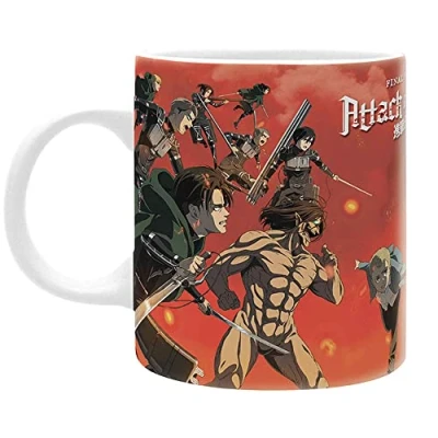 Afbeelding van Drink Mok Attack on Titan Gevechtsscène Seizoen 4