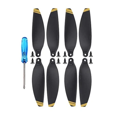 Afbeelding van WANGCL 2 paar drone propellers voor DJI Mavic Mini, geluidsarme krachtige stuwkracht accessoires gouden trim