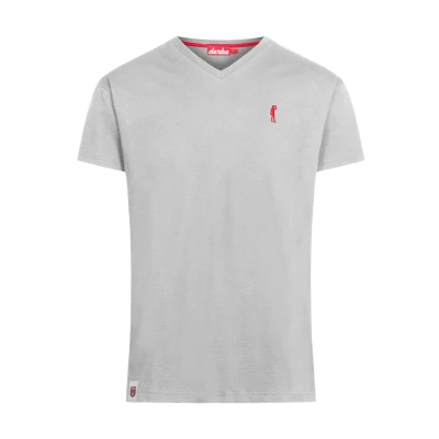 Afbeelding van Derbe Kippes Tshirt basic, Heren, Maat: Large, Grey