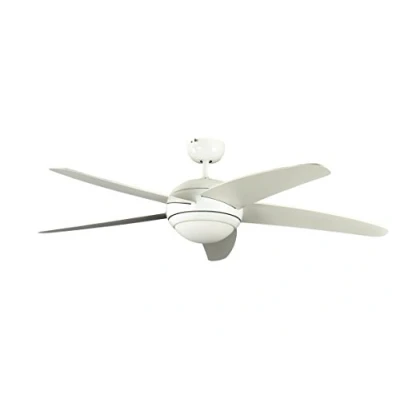Afbeelding van Pepeo Plafondventilator met verlichting en afstandsbediening Melton, behuizing lak wit, vleugelkleur 132 cm