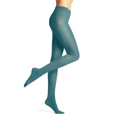 Afbeelding van FALKE Dames Panty Pure Matt 50 DEN W TI Halfdoorzichtig eenkleurig 1 Stuk, Blauw (Peacock 6385) nieuw milieuvriendelijk, S
