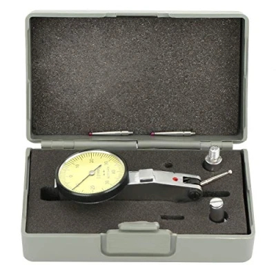 Afbeelding van meetklok meetkit, 0 40 0,01 mm precisie metrische zwaluwstaartklem met 2 sondes, meetklok(Ruby)