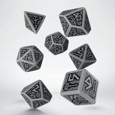 Afbeelding van Polydice Set Q Workshop Dwarven Gray Black