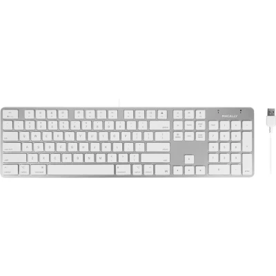 Afbeelding van Macally SLIMKEYPROA Super slank USB A toetsenbord voor Mac US Engels (QWERTY, ANSI)