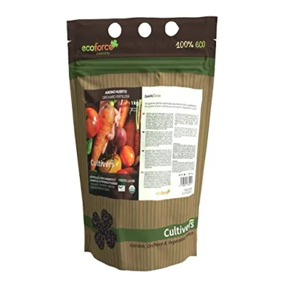 Afbeelding van CULTIVERS Biologische tuinmest van 1 kg. 100% organische en natuurlijke microgranuleerde meststof. Verbetert de gewasproductiviteit Slow Release