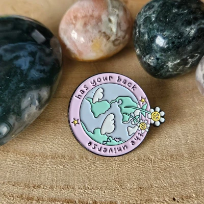 Afbeelding van The universe has your back, Enamel pin, speldje, verzamelen