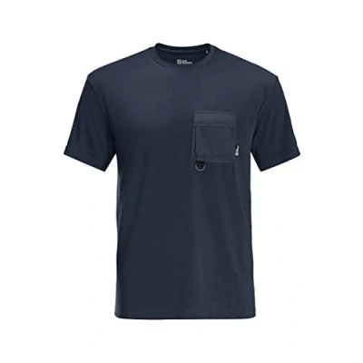 Afbeelding van T Shirt Jack Wolfskin Men Wanderthirst Night Blue M