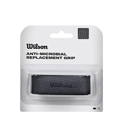 Afbeelding van Wilson Tennis Grip Tape, Dual Performance Grip, Rubber, Zwart, 1 Pack