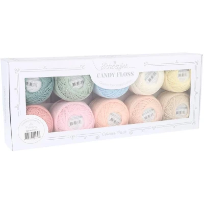Afbeelding van Scheepjes Candy Floss colour pack 10x20gr 1st Frosting
