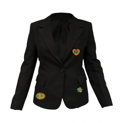 Afbeelding van Fjesta© Kruikenstad jasje met emblemen Dames Maat XS Carnavalskleding Carnaval