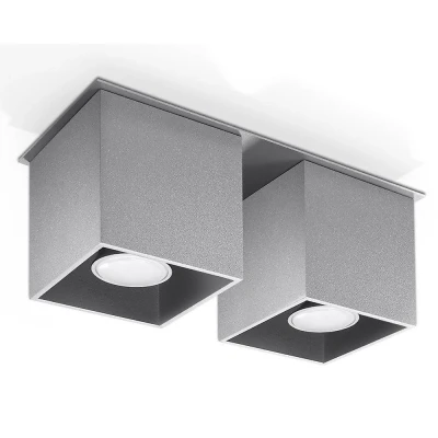 Afbeelding van Sollux Lighting Plafondspot QUAD 2 grijs