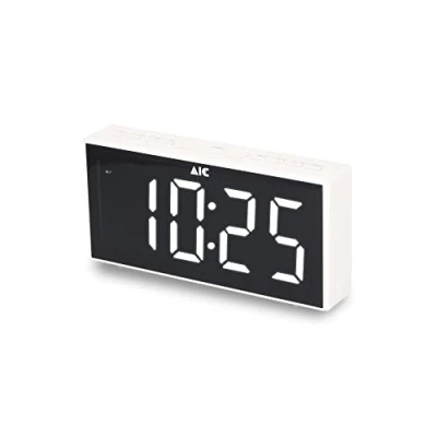 Afbeelding van AIC 48XXL Radiowekker, FM wekfunctie, wit