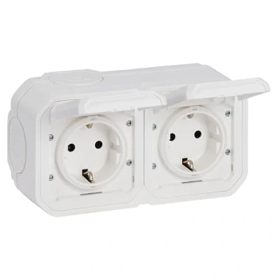 Afbeelding van Legrand plexo 2v wcd 2p a horizontaal ip55 ik08 wit 069772l