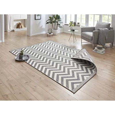 Afbeelding van Dubbelzijdige Loper Palma 80x150cm Grijs 123vloerkleed.nl is de online webshop voor vloerkleden en woonaccessoires.