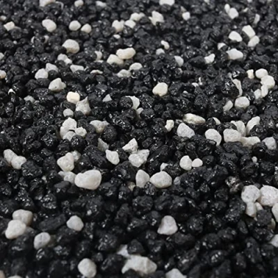 Afbeelding van Aqua Della Aquarium Grind mix zwart/wit Inhoud: 2 Kilo Korrel tot 4mm