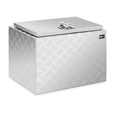 Afbeelding van MSW Aluminium gereedschapskist traanplaat 45 x 60 cm 120 L afsluitbaar