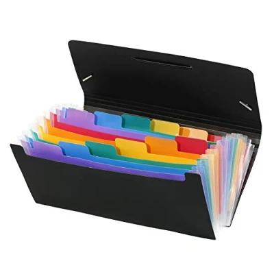 Afbeelding van Viquel 110887 12 posities Rainbow Class uitbreidende documentenmap, 26 x 13 cm