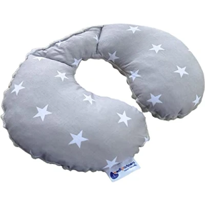 Afbeelding van Reis Nekkussen Reiskussen voor kinderen 100% Katoen/Minky Medi Partners Auto kussen kinderwagen Reizen een slaap Snooze roll
