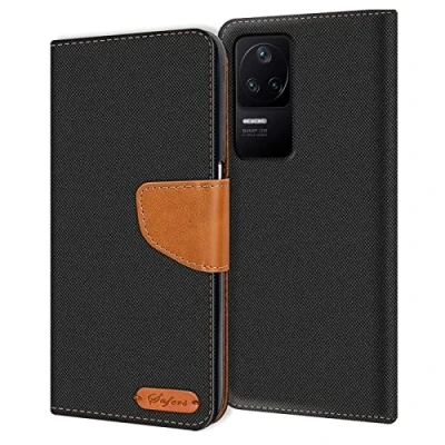 Afbeelding van Verco Hoesje voor Xiaomi Poco F4 Book Case, Wallet Flip Case compatibel met Telefoonhoes Kaarthouders slots, Zwart