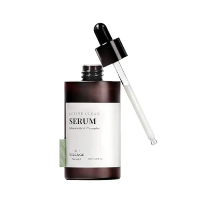 Afbeelding van [VILLAGE 11 FACTORY] ACTIVE CLEAN SERUM (50ml) Koreaanse huidverzorging Gezichtsserum AHA &amp; BHA Zachte exfoliatie Acneverzorging Reguleert de talgproductie Veganistische formule