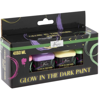Afbeelding van Creative Craft Group Acrylverf Glow in the Dark, 4x60ml