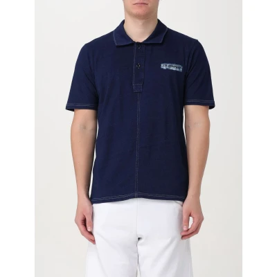 Afbeelding van Short Sleeve Polo Shirt with Button Closure Blue