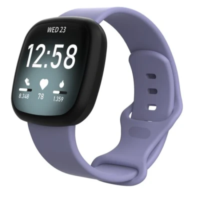 Afbeelding van Fitbit Versa 3 &amp; 4 / Sense 1 2 Sportbandje Lila Maat: M/L