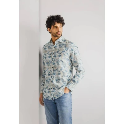 Afbeelding van State of Art casual overhemd beige