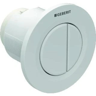 Afbeelding van Geberit inbouwdrukker type01 pneumatisch grote kleine spoeling voor sigma inbouwreservoir 8cm alpien wit 116 043 11 1