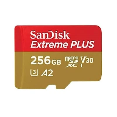 Afbeelding van SanDisk Geheugenkaart Extreme Plus MicroSDXC 256GB met SD Adapter