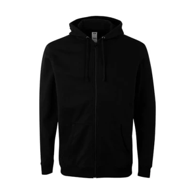 Afbeelding van Mukua SF270U Unisex sweatshirt met ritssluiting en capuchon, Zwart, maat L, L