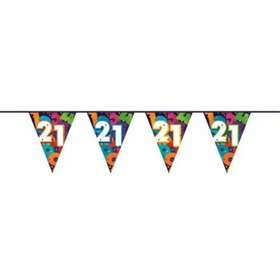 Afbeelding van Vlaggenlijn Cijfers 21 jaar 10 meter