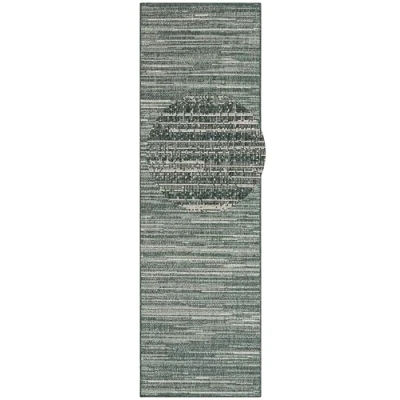 Afbeelding van Dubbelzijdig Vloerkleed Mélange 80x350cm Groen Modern 123vloerkleed.nl is de online webshop voor vloerkleden en woonaccessoires.