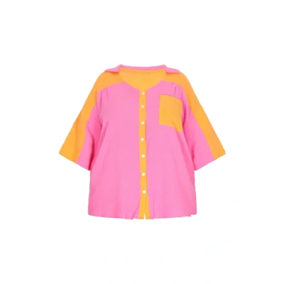 Afbeelding van myMo Overhemdblouse, Dames, Maat: 44, Rose red