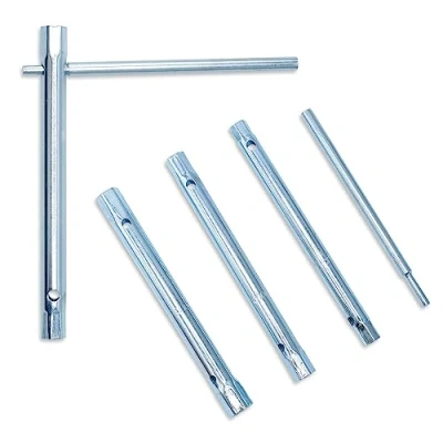 Afbeelding van CCLIFE Buissteeksleutelset 4 delig. 8 12 mm, pijpdopsleutel dubbele dopsleutel Voor het werken aan kranen, bougies