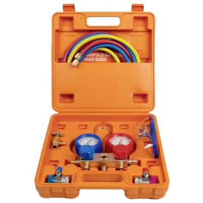Afbeelding van BACOENG 3 WAY AC Recharge Kit, HVAC A/C Spruitstuk Gauge Set Ideaal voor R134A R410A R407C R22