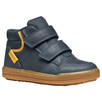 Afbeelding van Geox Arzach BOY Sneakers hoog voor kinderen, Maat: 25, Navy/dark yellow Imitatieleer/ textiel