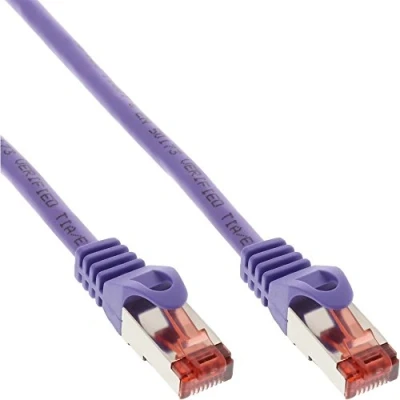 Afbeelding van InLine® Patchkabel, S STP/PiMF, Cat. 6, paars, 3m