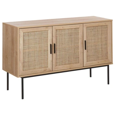 Afbeelding van Beliani Sideboard PASCO Lichte houtkleur vezelplaat