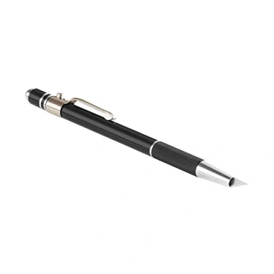 Afbeelding van Transotype Push Button Knife Aluminum Black