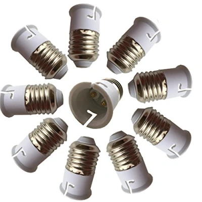 Afbeelding van DZYDZR 10 stuks E27 naar B22 E26 lichtsokkel adapter converter basis, past op led/CFL gloeilampen, hittebestendig, anti brandgevaar