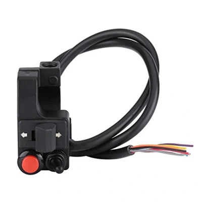 Afbeelding van Motorfiets ATV Stuur Controle Knop Schakelaar Kit 7/8 &quot;Mount Hoorn Turn Enkele Drukschakelaar